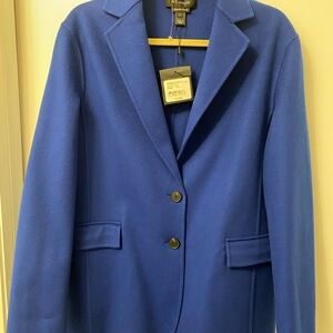 St. John Prussian Blue Women's Blazer-wool and cashmere. Made in Italy.Stunning